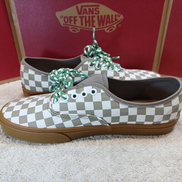 Vans Men's 8.5/Women's 10 Authentic Moon Rock/Gum Checkerboard VN0009PVY6Z - Picture 12 of 12